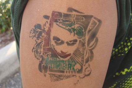 Temporary Joker Tattoo Design